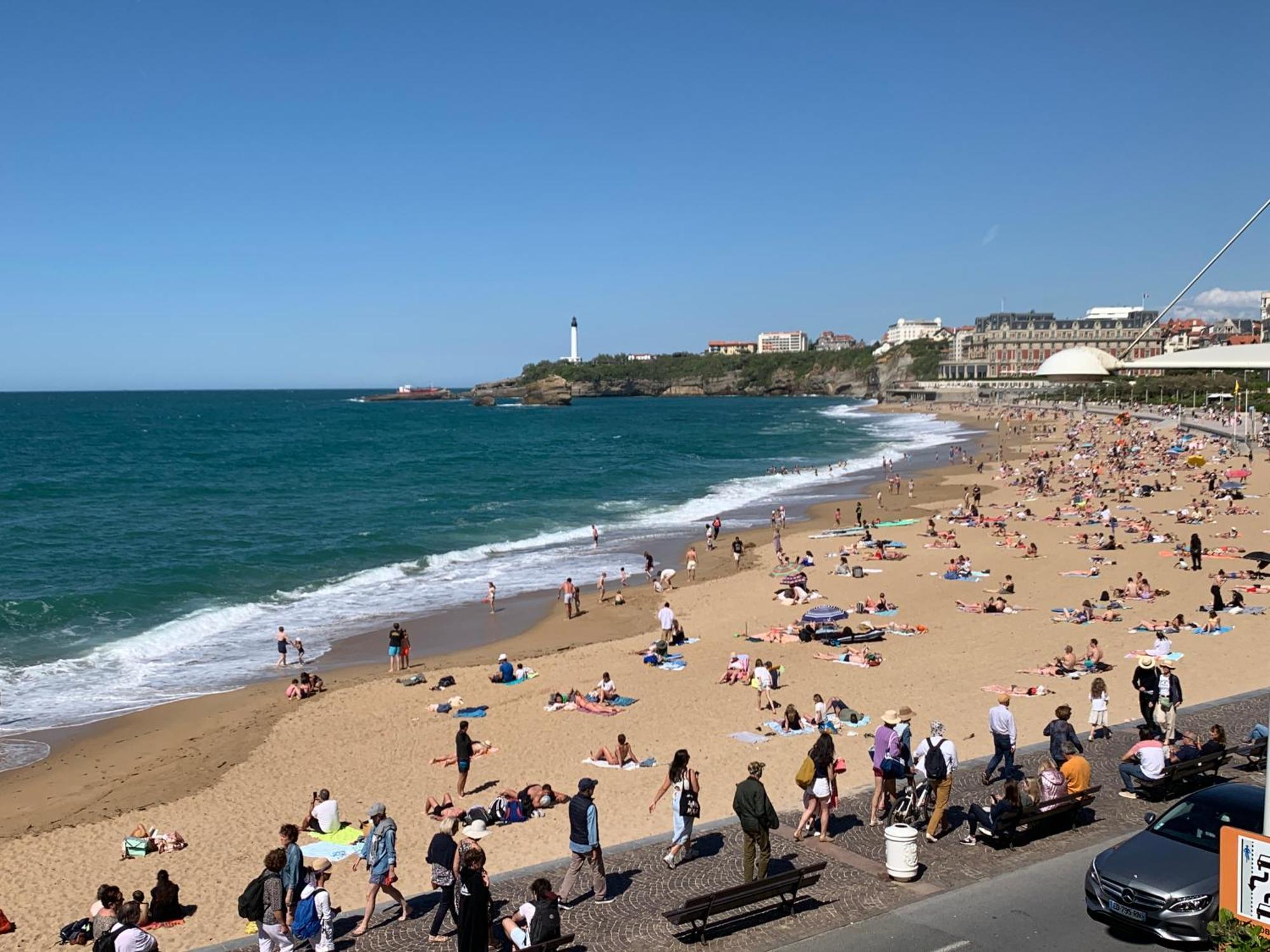 Biarritz Centre, Pres Avenue De Verdun, Cosy Apt 2 Pieces , Salon , Chambre Separe, Rue Tres Calme A 10 Minutes A Pied De La Grande Plage Kültér fotó